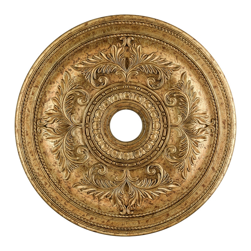 Livex Lighting Ceiling Medallion in Hand Painted Vintage Gold Leaf