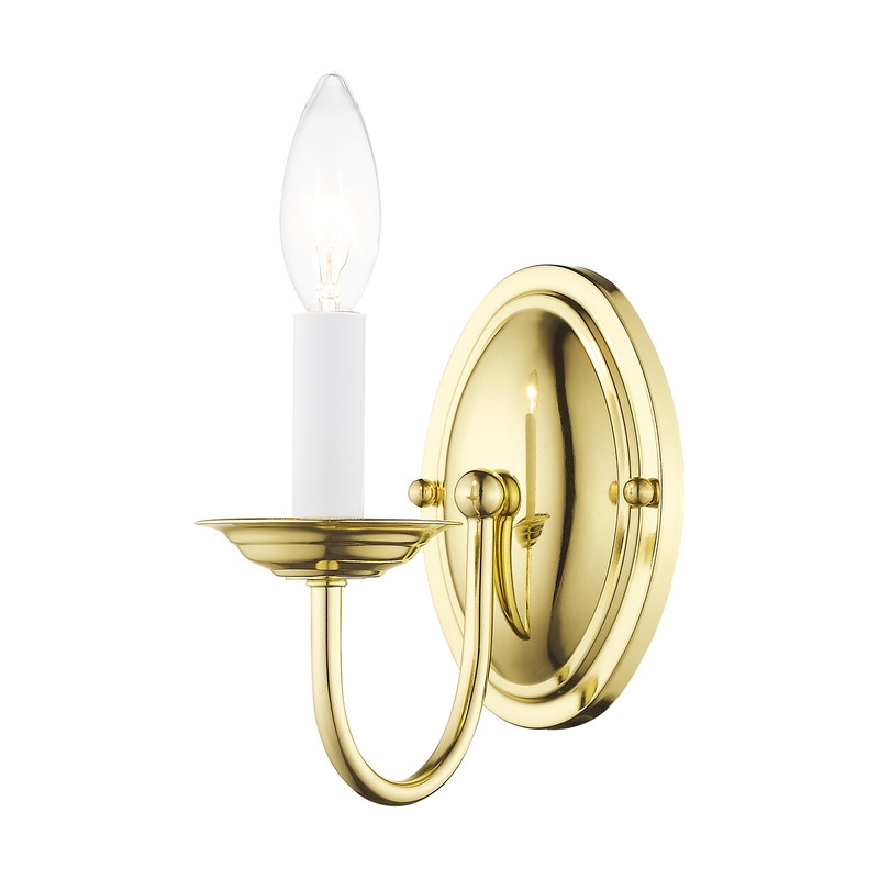 Livex Lighting Wall Sconce in Polished Brass