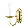 Livex Lighting Wall Sconce in Polished Brass