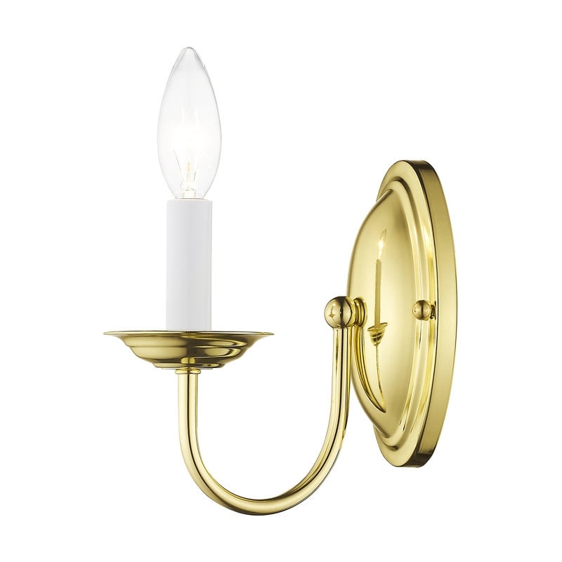 Livex Lighting Wall Sconce in Polished Brass