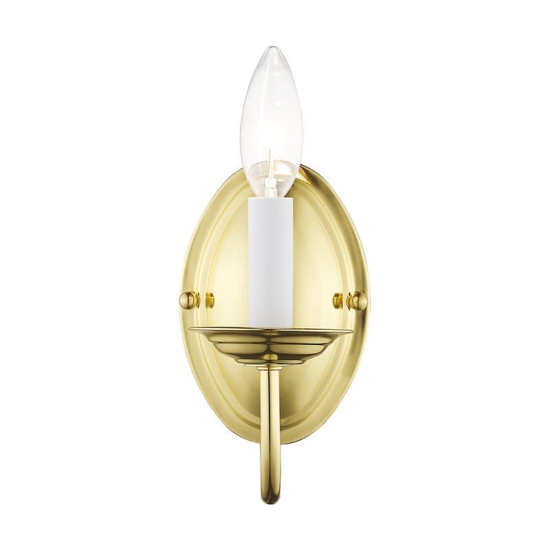Livex Lighting Wall Sconce in Polished Brass