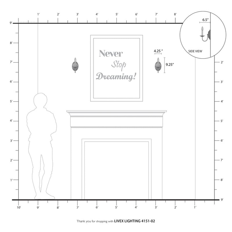 Livex Lighting Wall Sconce in Polished Brass