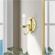Livex Lighting Wall Sconce in Polished Brass