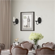 Livex Lighting Home Basics 1-Light Metal Wall Sconce in Black
