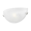 Livex Lighting Oasis 1-Light Metal & Fabric Wall Sconce in Brushed Nickel