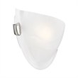 Livex Lighting Oasis 1-Light Metal & Fabric Wall Sconce in Brushed Nickel
