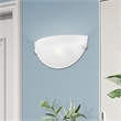 Livex Lighting Oasis 1-Light Metal & Fabric Wall Sconce in Brushed Nickel