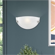 Livex Lighting Oasis 1-Light Metal & Fabric Wall Sconce in Brushed Nickel