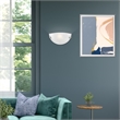 Livex Lighting Oasis 1-Light Metal & Fabric Wall Sconce in Brushed Nickel