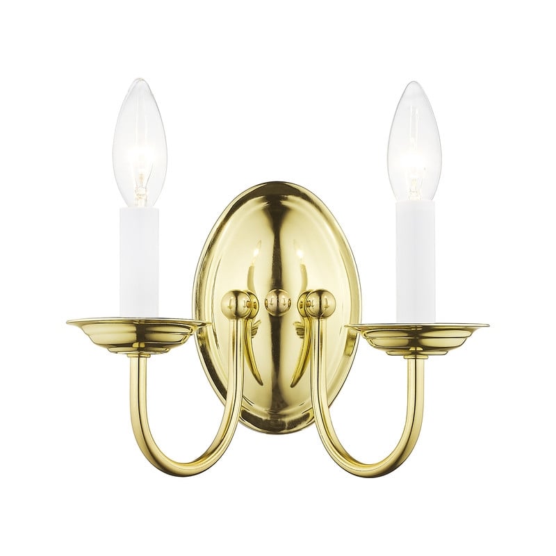 Livex Lighting Wall Sconce in Polished Brass