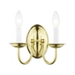 Livex Lighting Wall Sconce in Polished Brass