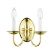 Livex Lighting Wall Sconce in Polished Brass