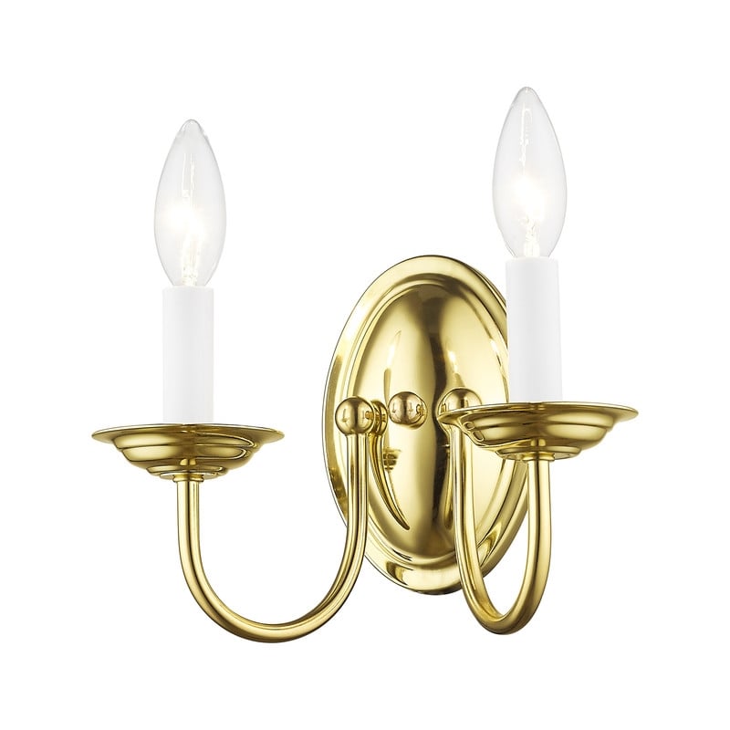 Livex Lighting Wall Sconce in Polished Brass