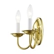 Livex Lighting Wall Sconce in Polished Brass