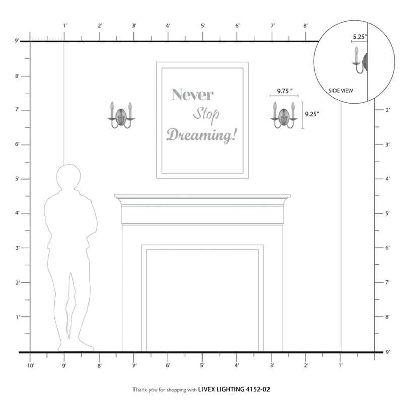 Livex Lighting Wall Sconce in Polished Brass