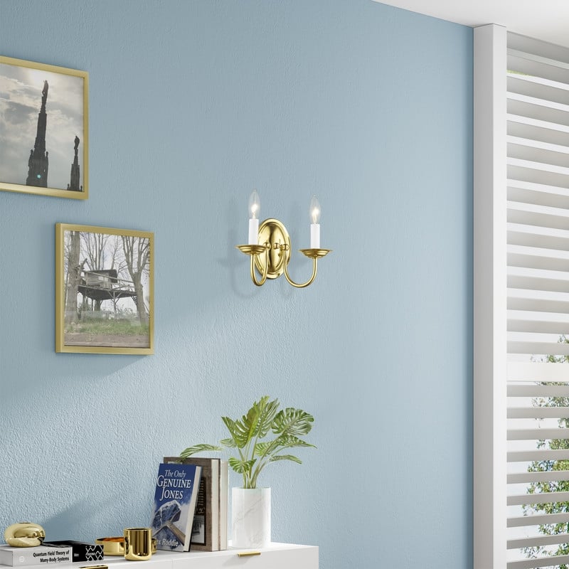 Livex Lighting Wall Sconce in Polished Brass