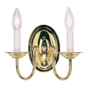 Livex Lighting Wall Sconce in Polished Brass