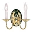 Livex Lighting Wall Sconce in Polished Brass