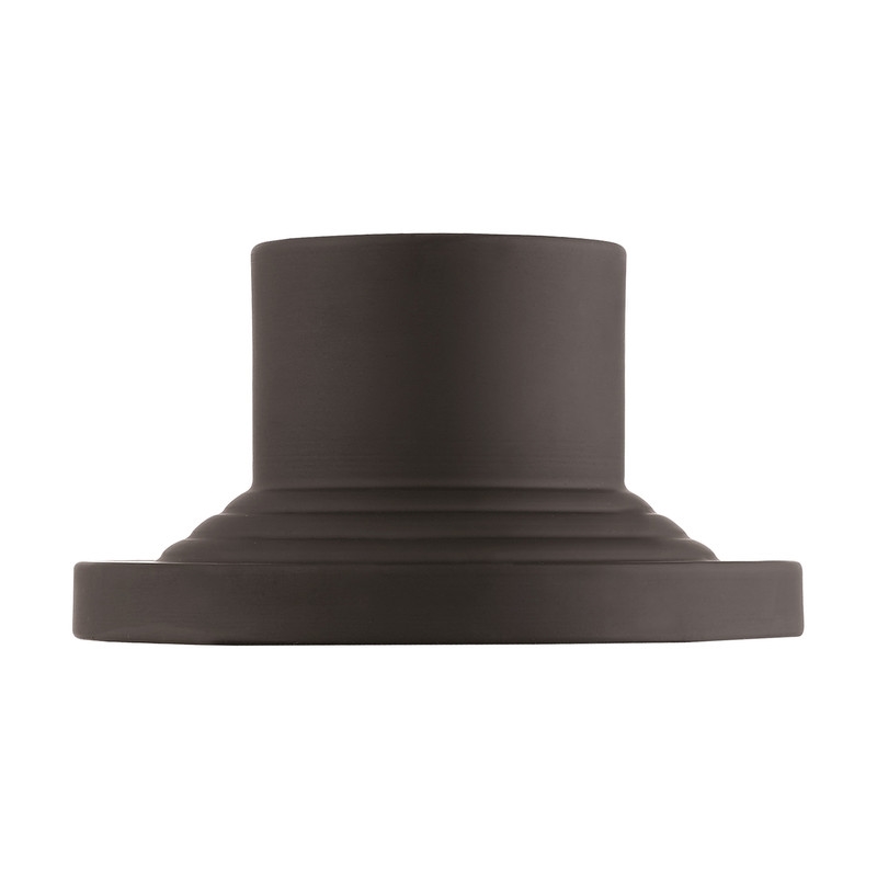 Livex Lighting Bronze Outdoor Pier Mount Adapter