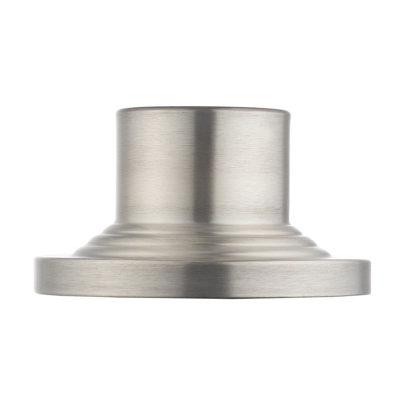 Livex Lighting Brushed Nickel Outdoor Pier Mount Adapter