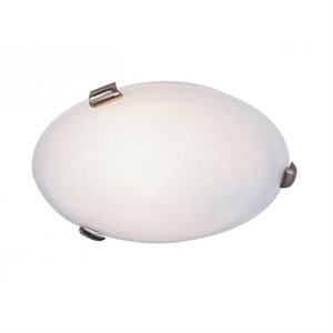 Livex Lighting Oasis Ceiling Mount in Brushed Nickel