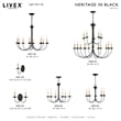 Livex Lighting Heritage 1-Light Contemporary Metal Wall Sconce in Black
