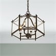 Livex Lighting Livingston 4 Light Bronze Chain Hang/Ceiling Mount