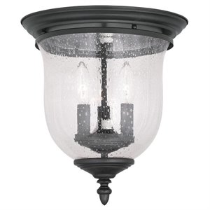 Livex Lighting Legacy Ceiling Mount in Black