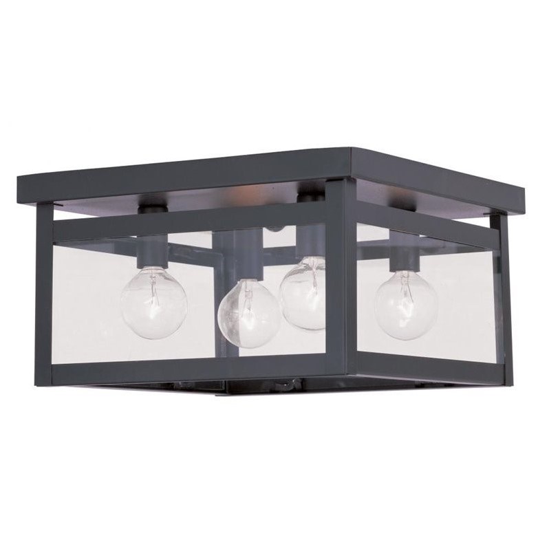 Livex Lighting Milford Ceiling Mount in Bronze