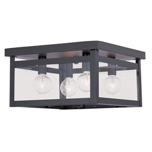 Livex Lighting Milford Ceiling Mount in Bronze