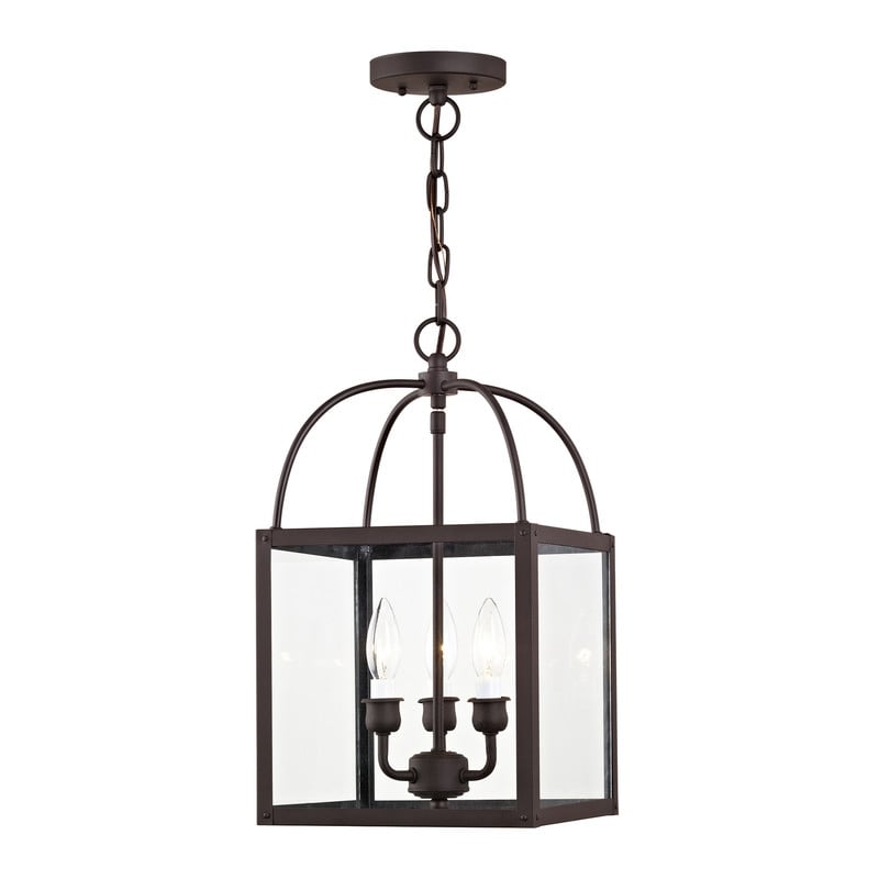 Livex Lighting Milford 3 Light Bronze Chain Hang/Ceiling Mount
