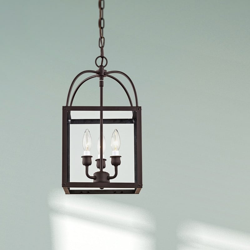 Livex Lighting Milford 3 Light Bronze Chain Hang/Ceiling Mount