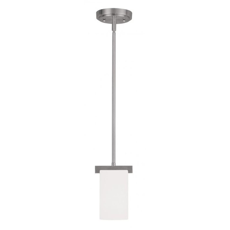 Livex Lighting Astoria Mini Pendant in Brushed Nickel