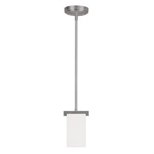 Livex Lighting Astoria Mini Pendant in Brushed Nickel