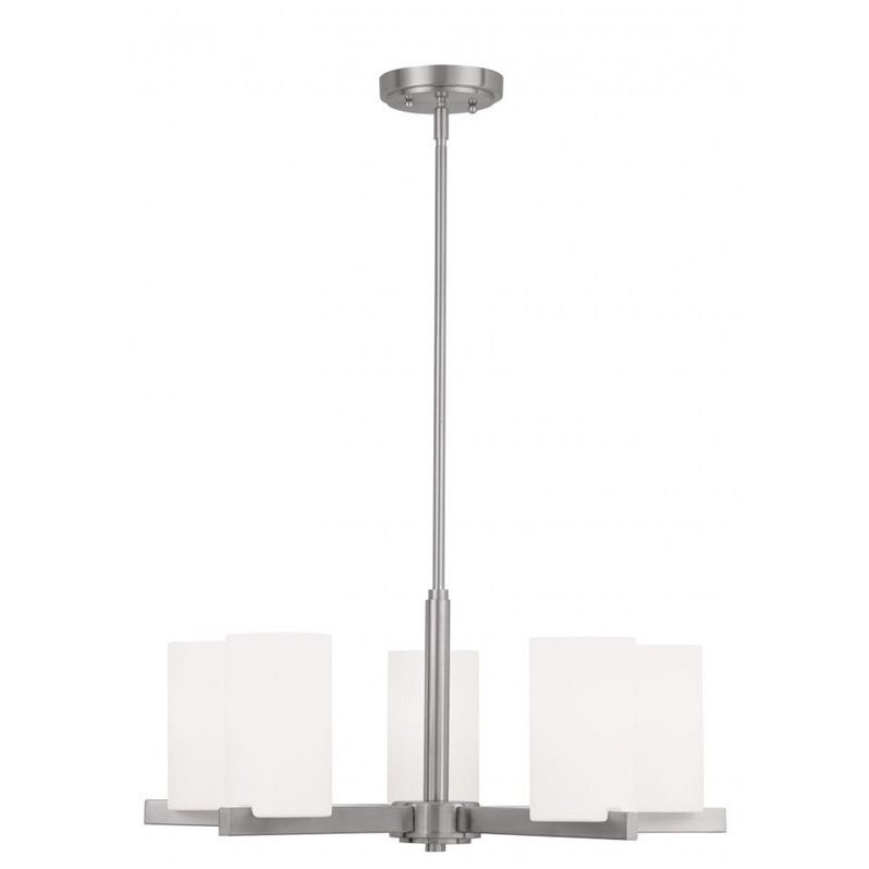 Livex Lighting Astoria Chandelier in Brushed Nickel