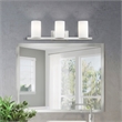 Livex Lighting Astoria 3-Light Metal & Glass Bath Light in Brushed Nickel