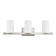 Livex Lighting Astoria 3-Light Metal & Glass Bath Light in Brushed Nickel