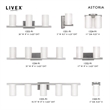 Livex Lighting Astoria 3-Light Metal & Glass Bath Light in Brushed Nickel