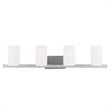 Livex Lighting Astoria 4-Light Metal & Glass Bath Light in Brushed Nickel