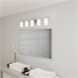 Livex Lighting Astoria 5-Light Metal & Glass Bath Light in Brushed Nickel