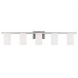 Livex Lighting Astoria 5-Light Metal & Glass Bath Light in Brushed Nickel