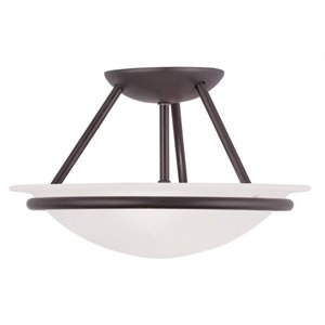 Livex Lighting Newburgh Ceiling Mount in Bronze