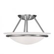 Livex Lighting Newburgh Ceiling Mount in Brushed Nickel