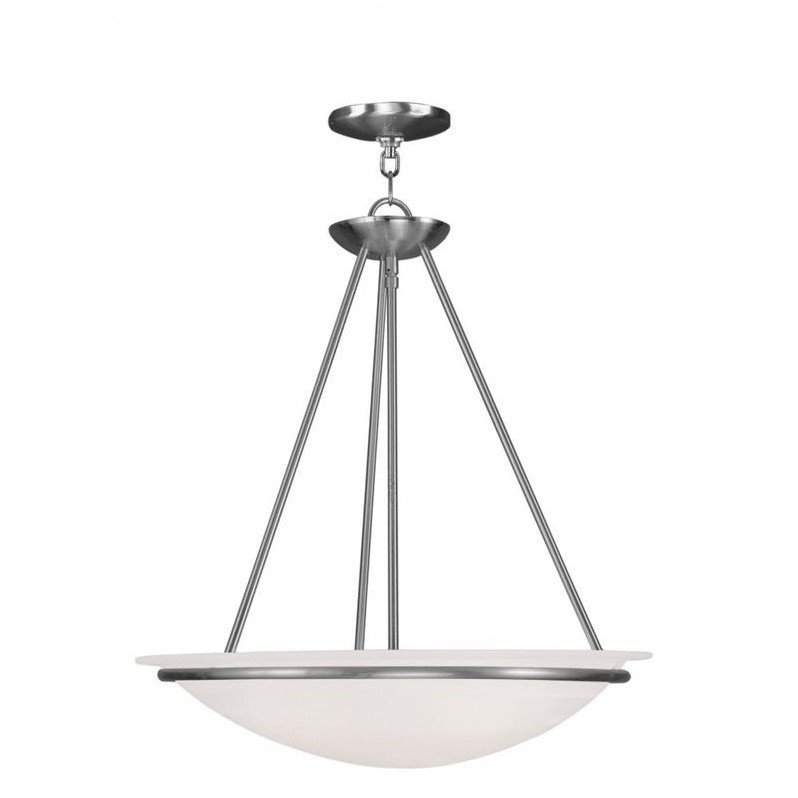 Livex Lighting Newburgh Pendant in Brushed Nickel