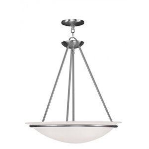 Livex Lighting Newburgh Pendant in Brushed Nickel