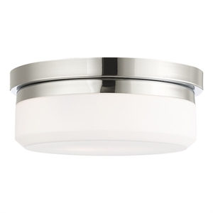 Livex Lighting Stratus 2 Light Polished Chrome Ceiling Mount or Wall Mount