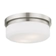 Livex Lighting Stratus 2 Light Brushed Nickel Ceiling Mount or Wall Mount