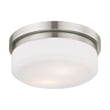 Livex Lighting Stratus 2 Light Brushed Nickel Ceiling Mount or Wall Mount