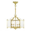 Livex Lighting Livingston 4 Light Polished Brass Chain Hang/Ceiling Mount