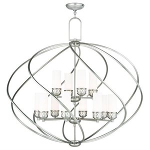 Livex Lighting Westfield Foyer Chandelier in Brushed Nickel